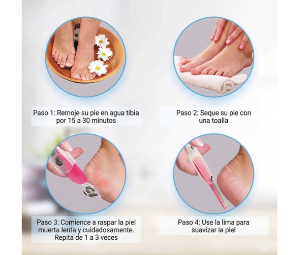 Set de Pedicura 2-en-1: Removedor de Callos y Lima