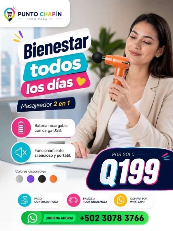 Masajeador 2 en 1